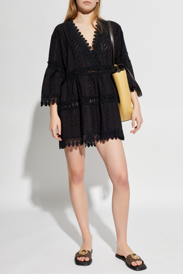 Melissa Odabash Vestido de algodón con mangas acampanadas