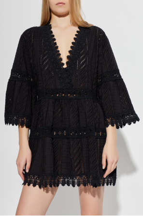 Melissa Odabash Vestido de algodón con mangas acampanadas