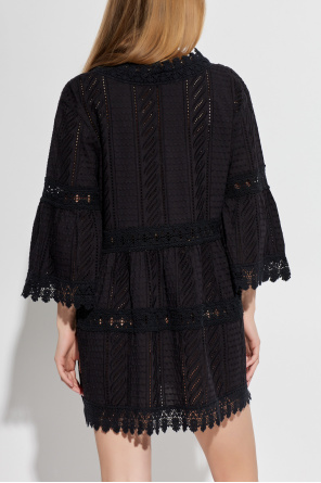 Melissa Odabash Vestido de algodón con mangas acampanadas