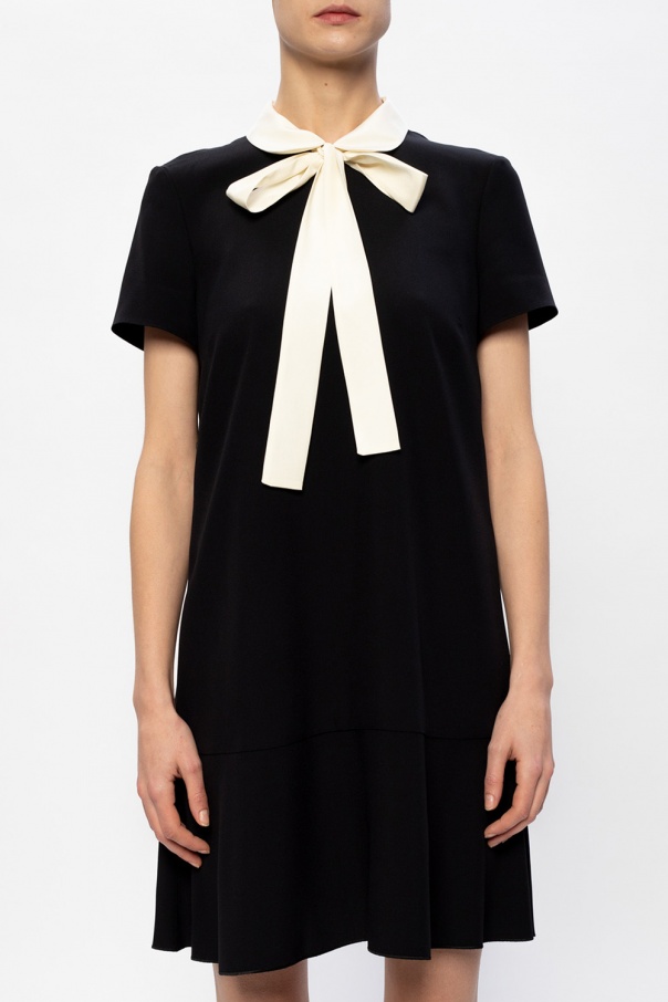 red valentino collar dress