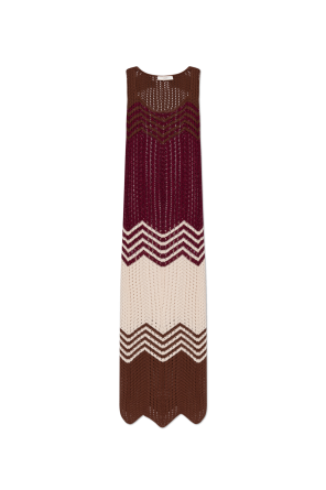 Vestido con tejido decorativo