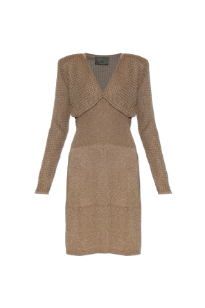Dress with lurex thread