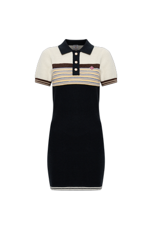 Dress with logo patch