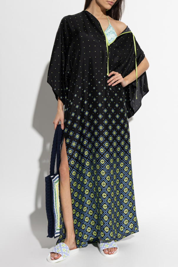 Casablanca Silk dress with monogram