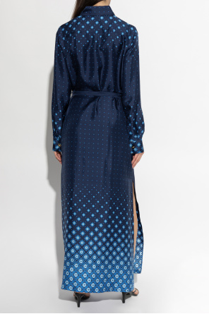 Casablanca Jedwabna sukienka z monogramem