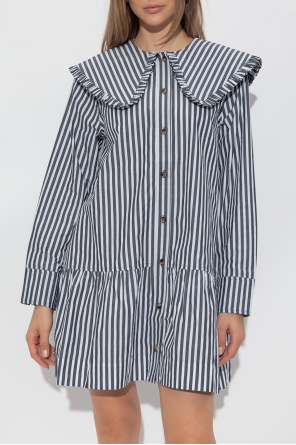 Ganni Dress with striped pattern