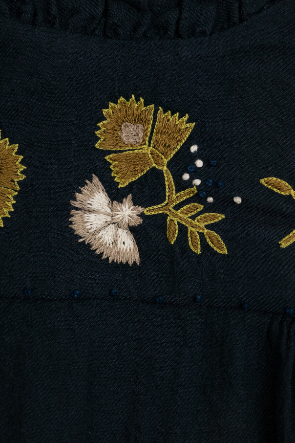 Bonpoint  dress jean with floral motif