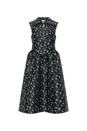 Dress with floral motif
