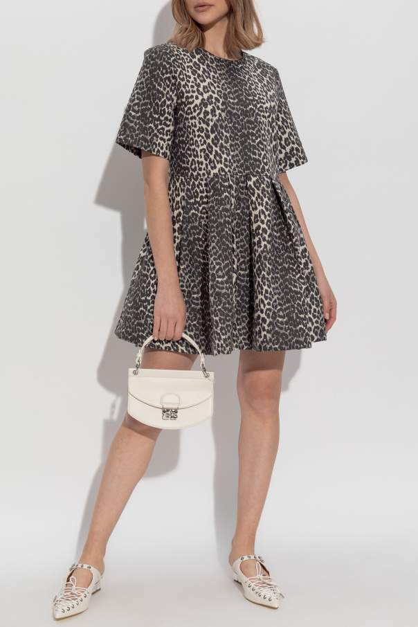 Ganni Kleid mit Blumenmuster