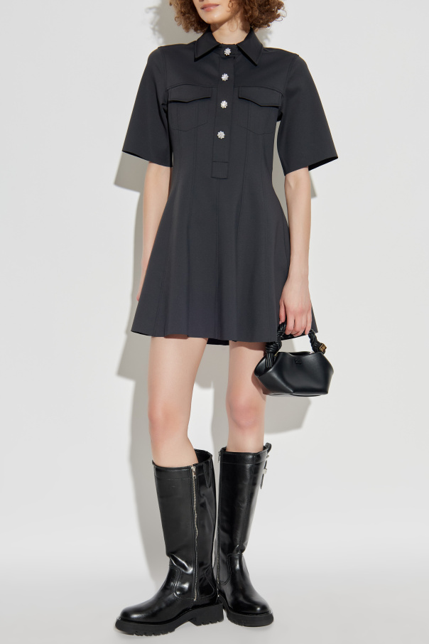 Ganni Vestido con bolsillos