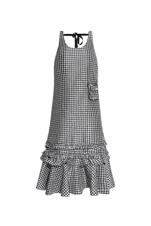 Dress with a plaid pattern od Ganni