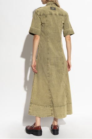 Ganni Vestido de algodón