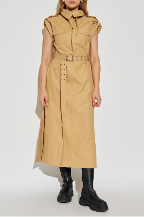 Ganni Cotton dress with slits