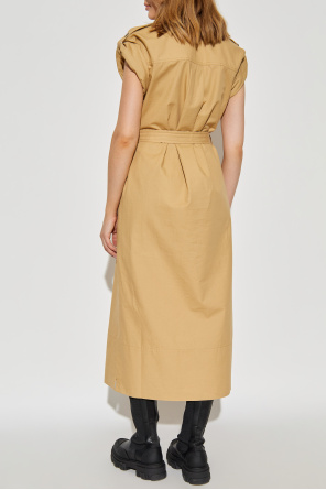 Ganni Cotton dress with slits