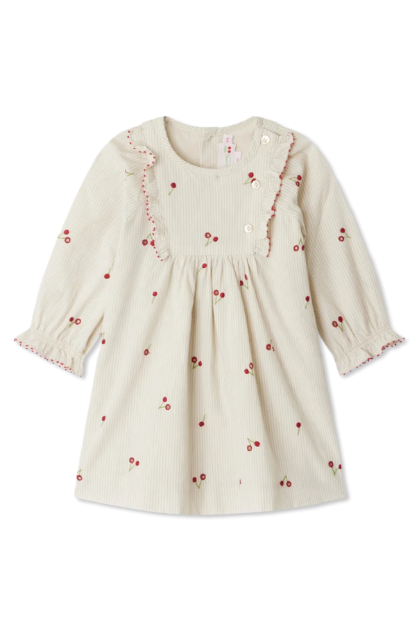 Dress with cherry motif od Bonpoint 