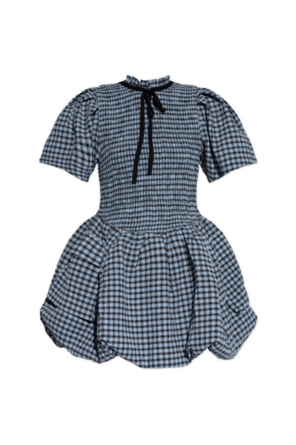Dress with a plaid pattern od Ganni
