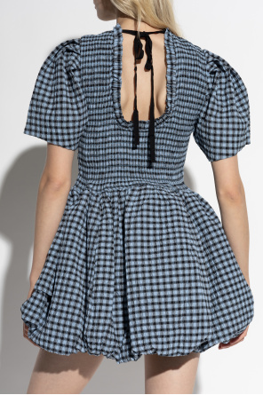 Ganni Dress with a plaid pattern