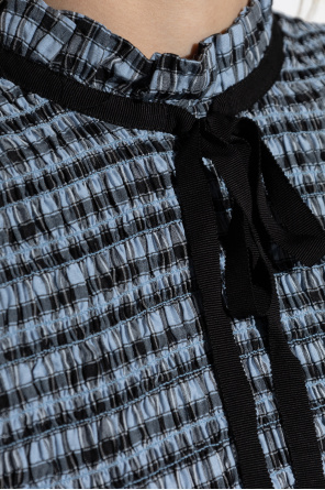 Ganni Dress with a plaid pattern