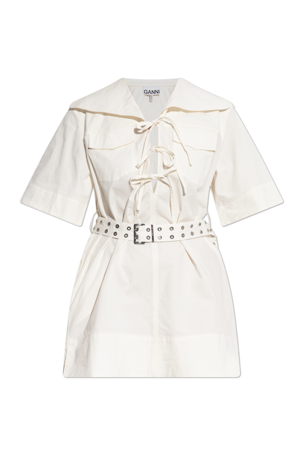 Dress with belt od Ganni