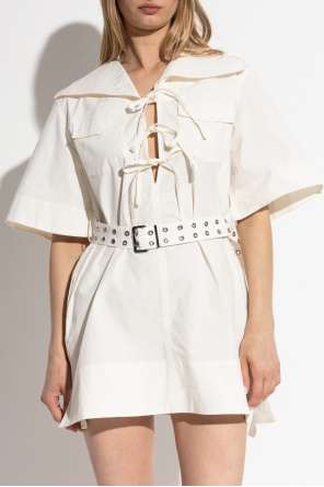Ganni Vestido con cinturón