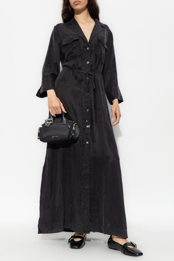 Ganni Kleid mit Taillengürtel