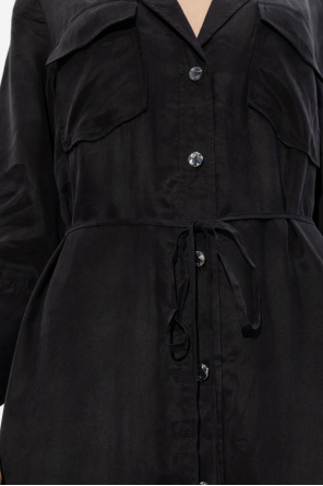 Ganni Kleid mit Taillengürtel