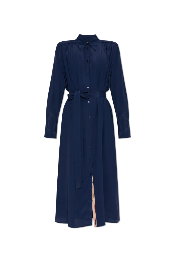 Silk dress with a waist belt od PS Paul Smith