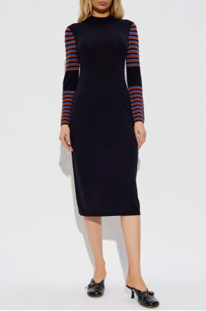 PS Paul Smith Vestido de lana de corte ajustado