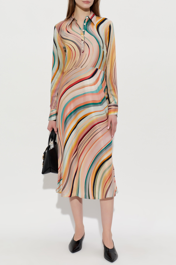 PS Paul Smith Vestido con estampado de rayas
