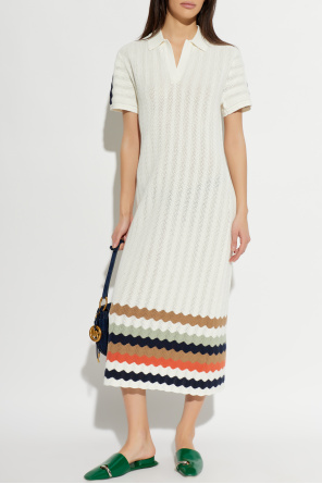 Bawełniana sukienka ze wzorem w pasy od PS Paul Smith