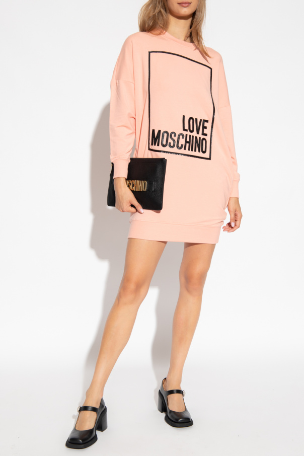 Love Moschino top with logo opening ceremony pullover