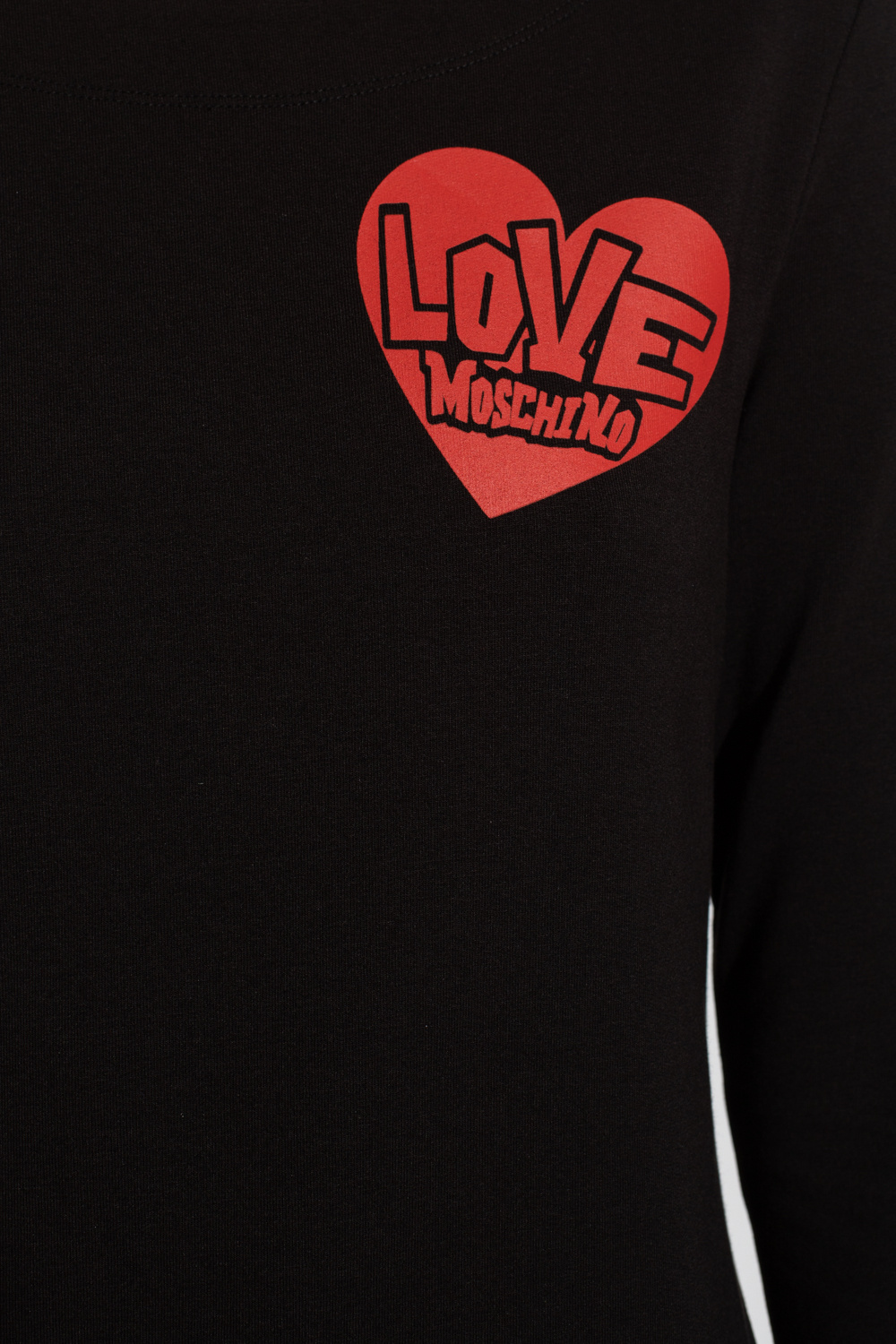 Love Moschino Weekday Odelle organic cotton mini long sleeve t-shirt dress in grey tie dye