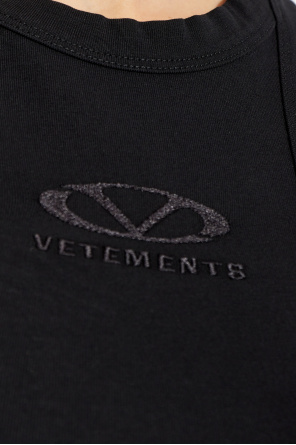 VETEMENTS Sukienka z logo