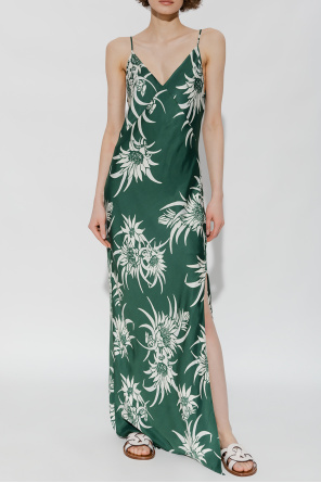 Milly Lilliana parrot-print dress Verde  ‘Larissa’ dress