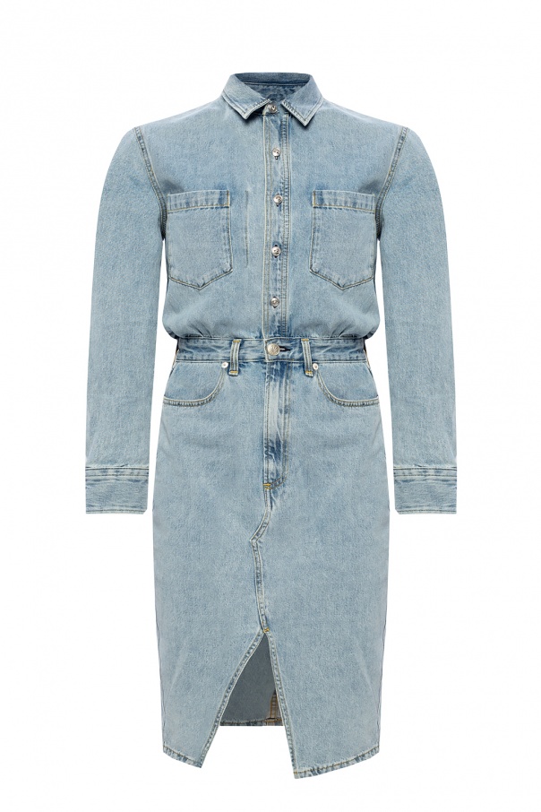 Denim dress with long sleeves Rag 