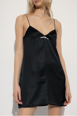 VETEMENTS Slip dress with logo