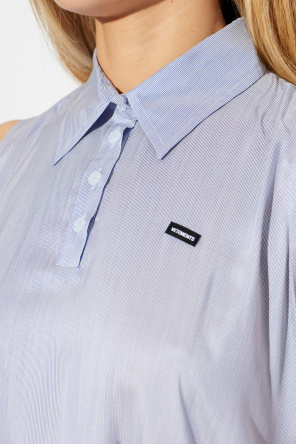 VETEMENTS Seidenkleid mit lockerem Schnitt