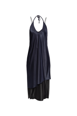 Double-layered spaghetti strap dress