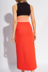 Proenza Schouler Multi Floral Asymmetrical Skirt Cut-out dress