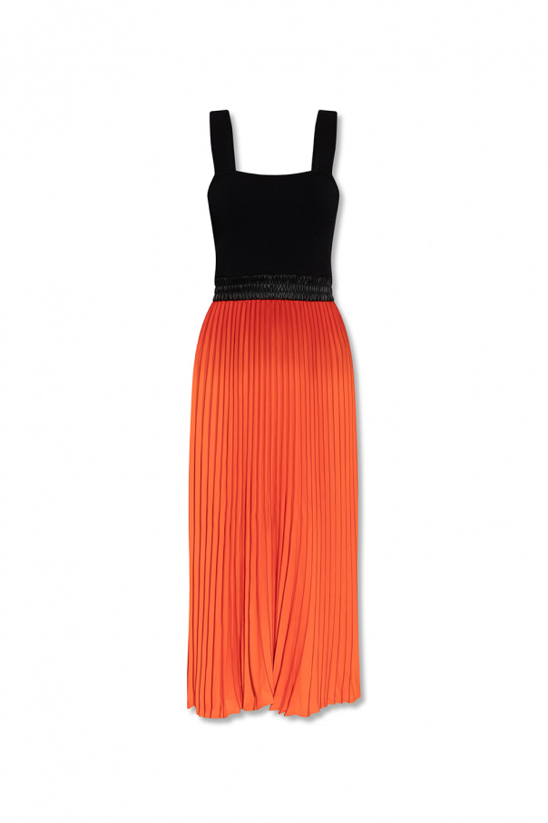 proenza schouler black abstract skirt Pleated dress