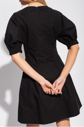 Proenza Schouler PS NY logo-print sweatshirt Dress with square neckline
