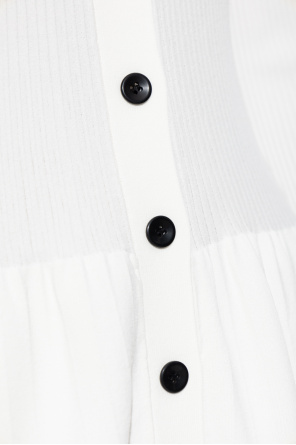 Proenza Schouler White Label Prążkowana sukienka