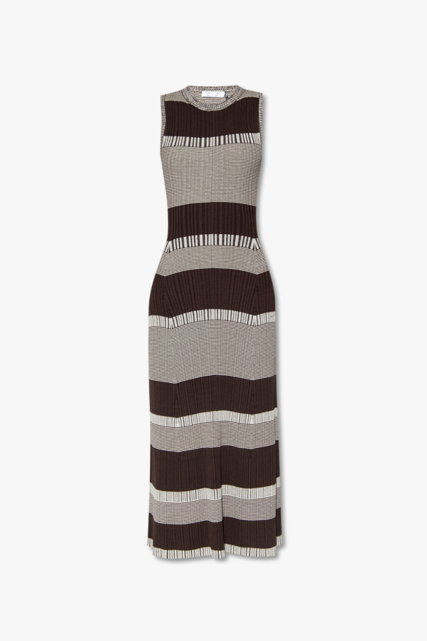 Proenza Schouler White Label Single Breasted Coats Ribbed sleeveless dress
