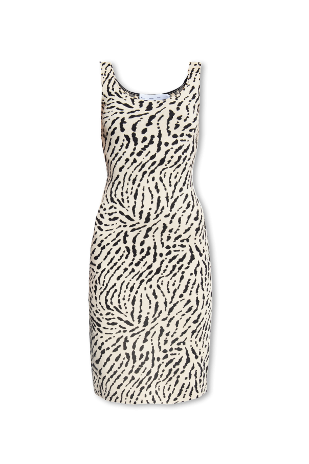 Proenza Schouler White Label Sukienka z motywem zwierzęcym