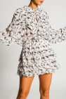 Iro Patterned dress Fit with ruffles