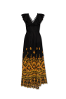 Epona Cutout Linen Mini wears dress
