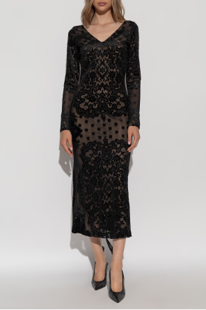 Etro Dress with pattern and velvet finish