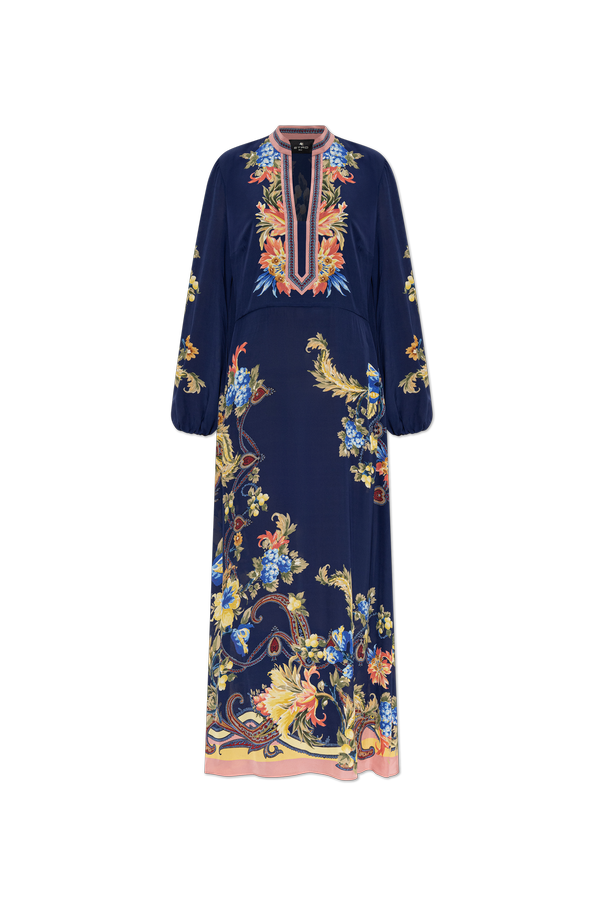 Long floral dress od Etro