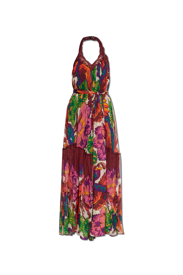 Silk dress with lace inserts od Etro