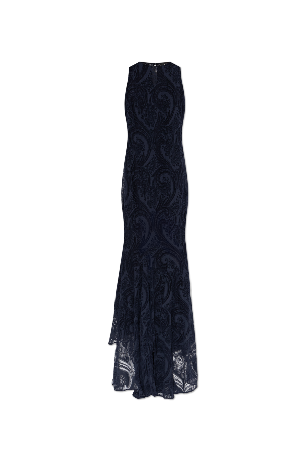 Sleeveless lace dress od Etro